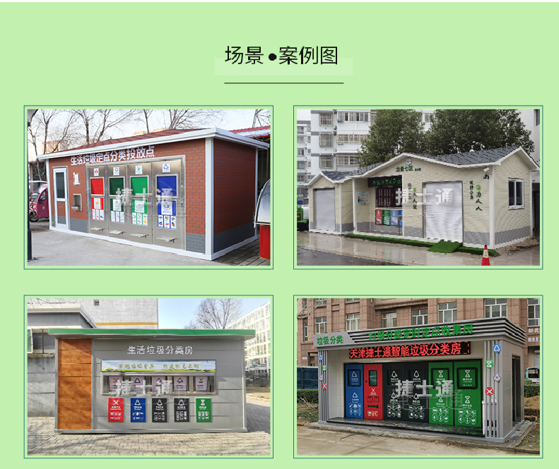 天津市、北京市、河北省垃圾分類收集廂房、圖片素材及規范標準以及積分兌換